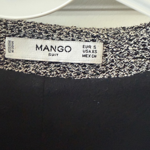 MNG Suit Women's Black and White Tweed Blazer - Picture 3 of 7